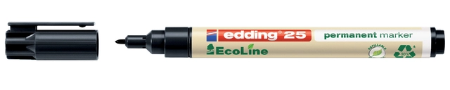 Een Viltstift edding 25 Ecoline rond 1mm zwart koop je bij VHK Kantoorartikelen