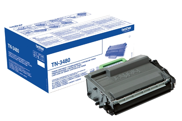 Een Toner Brother TN-3480 zwart koop je bij Hoekmankantoorartikelen.nl