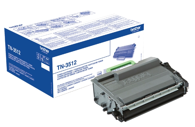 Een Toner Brother TN-3512 zwart koop je bij VHK Kantoorartikelen