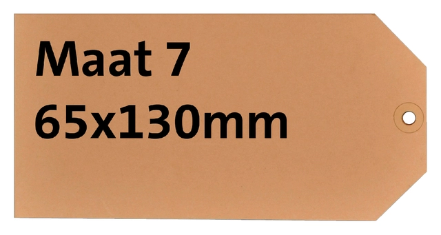 Een Label karton nr7 200gr 65x130mm chamois 1000 stuks koop je bij Hoekmankantoorartikelen.nl