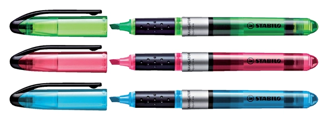 Een Markeerstift STABILO Navigator 545/33 groen koop je bij VHK Kantoorartikelen