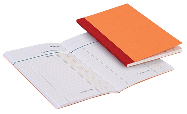 Een Kasboek 135x83mm 72blz 1 kolom oranje koop je bij VHK Kantoorartikelen