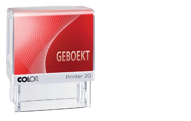 Een Woordstempel Colop Printer 20 geboekt rood koop je bij VHK Kantoorartikelen