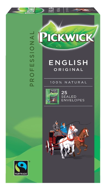 Een Thee Pickwick Fair Trade English 25x2.5gr koop je bij VHK Kantoorartikelen