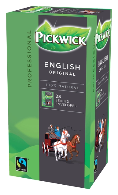 Een Thee Pickwick Fair Trade English 25x2.5gr koop je bij VHK Kantoorartikelen