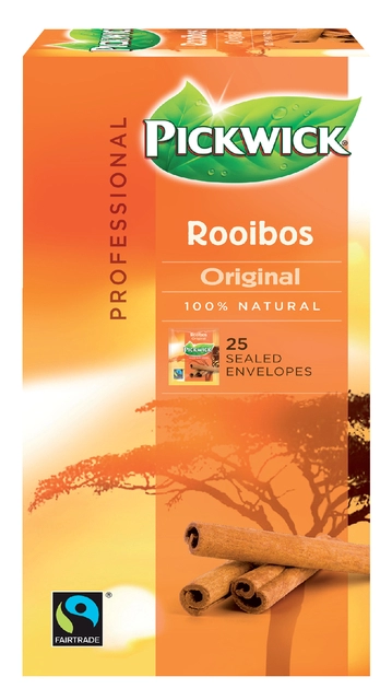 Een Thee Pickwick Fair Trade rooibos 25x1.5gr koop je bij VHK Kantoorartikelen