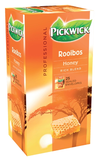 Een Thee Pickwick rooibos honey 25x1.5gr koop je bij VHK Kantoorartikelen