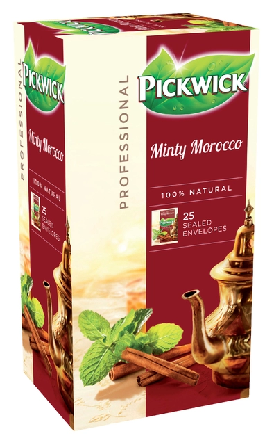 Een Thee Pickwick minty Morocco 2gr 25 stuks koop je bij VHK Kantoorartikelen