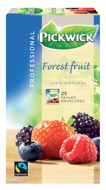 Een Thee Pickwick Fair Trade forest fruit 25x1.5gr koop je bij VHK Kantoorartikelen