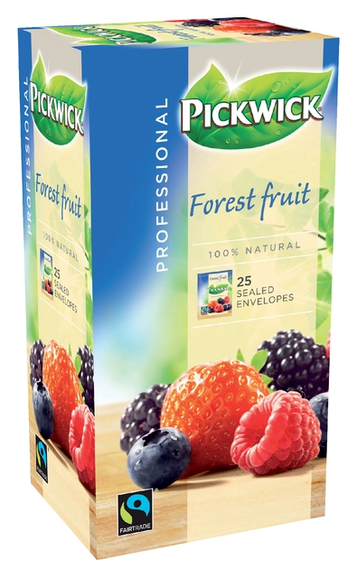 Een Thee Pickwick Fair Trade forest fruit 25x1.5gr koop je bij VHK Kantoorartikelen