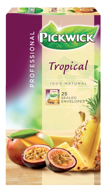 Een Thee Pickwick tropical 25x1.5gr met envelop koop je bij Hoekmankantoorartikelen.nl