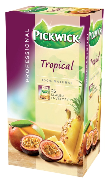 Een Thee Pickwick tropical 25x1.5gr met envelop koop je bij Hoekmankantoorartikelen.nl