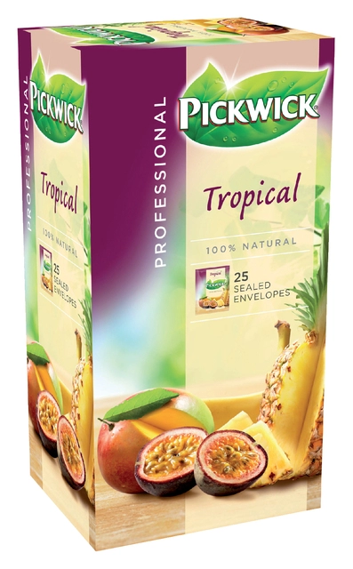 Een Thee Pickwick tropical 25x1.5gr met envelop koop je bij Hoekmankantoorartikelen.nl