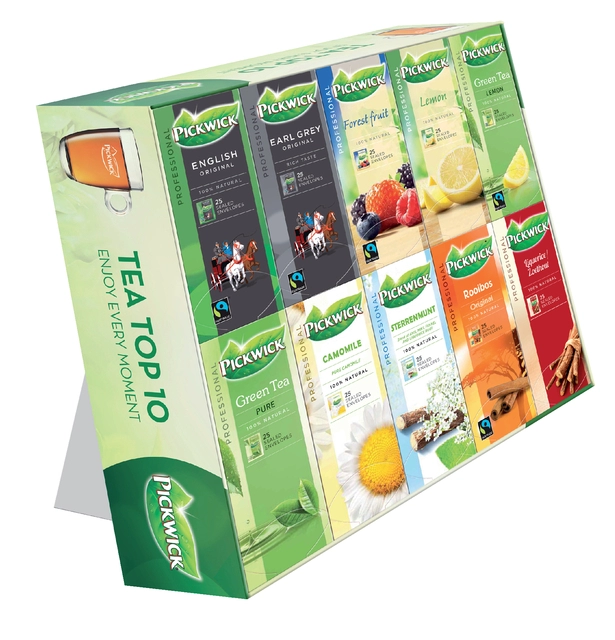 Een Thee Pickwick multipack original 10x25st top 10 koop je bij VHK Kantoorartikelen