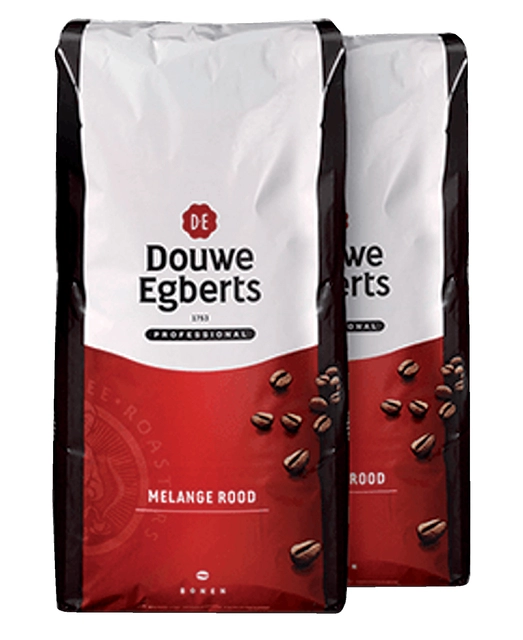 Een Koffie Douwe Egberts bonen Melange Rood 3kg koop je bij VHK Kantoorartikelen