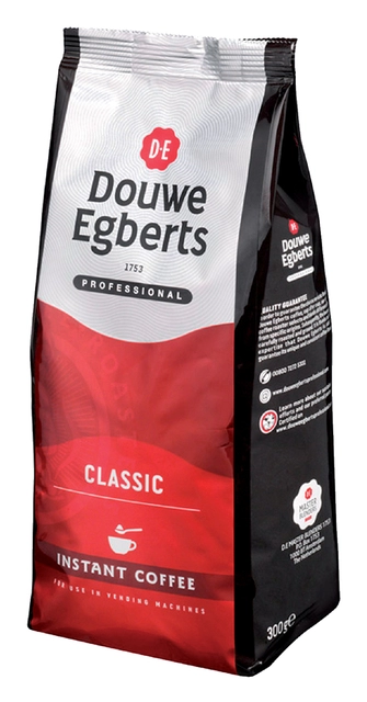 Een Koffie Douwe Egberts instant Classic 300gr koop je bij VHK Kantoorartikelen