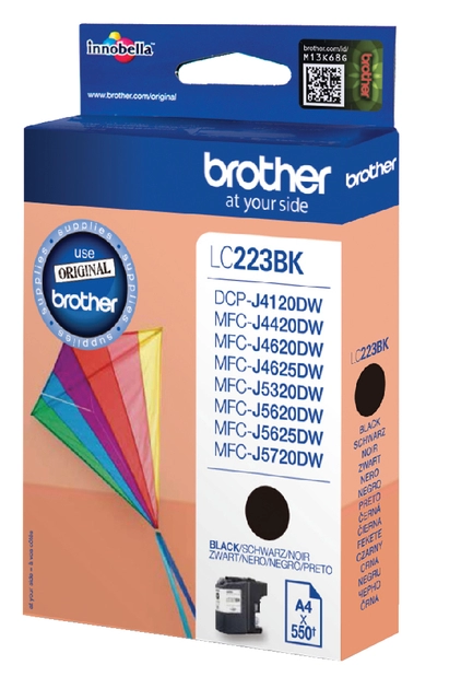 Een Inktcartridge Brother LC-223BK zwart koop je bij VHK Kantoorartikelen