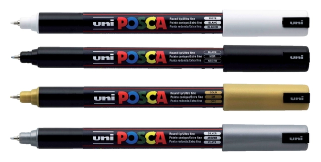 Een Verfstift Posca PC5M medium zonnegeel koop je bij Hoekmankantoorartikelen.nl