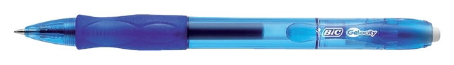 Een Gelschrijver Bic Gel-ocity medium blauw koop je bij VHK Kantoorartikelen