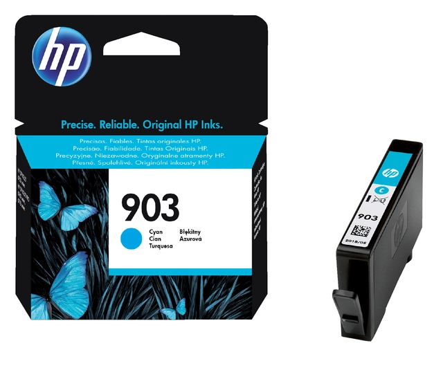 Een Inktcartridge HP T6L87AE 903 blauw koop je bij VHK Kantoorartikelen