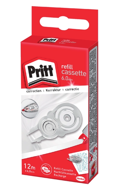 Een Correctierollervulling Pritt navul cassette Flex 6mmx12m koop je bij Hoekmankantoorartikelen.nl