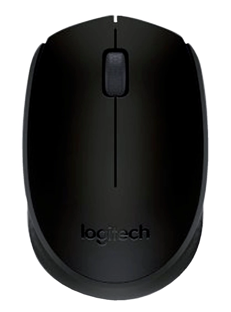 Een Muis Logitech B170 draadloos zwart koop je bij VHK Kantoorartikelen