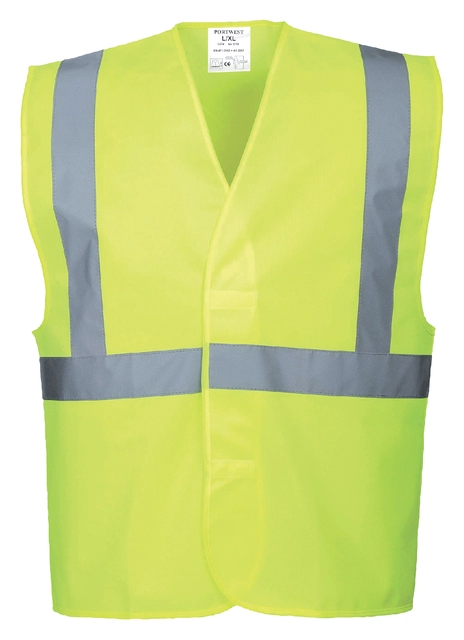 Een Veiligheidsvest Portwest C472 fluor geel L / XL koop je bij VHK Kantoorartikelen