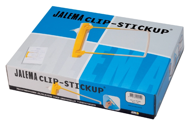 Een Bundelmechaniek Djois JalemaClip Stick-up geel zelfklevend 100 stuks koop je bij Hoekmankantoorartikelen.nl