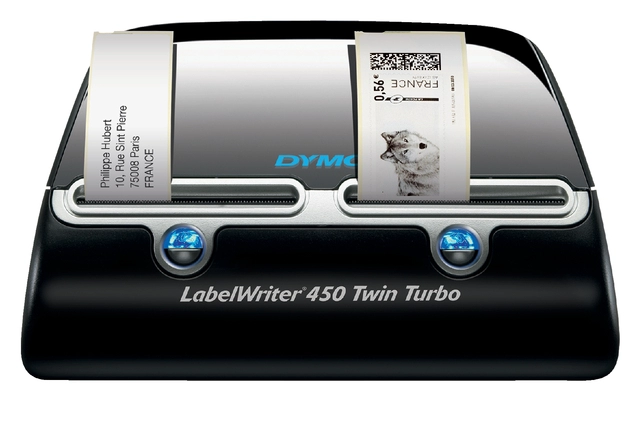 Een Labelprinter Dymo LabelWriter 450 Twin Turbo desktop zwart koop je bij VHK Kantoorartikelen