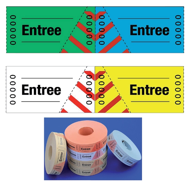 Een Entreebewijs Combicraft nummering 1-1000 blauw 1000 stuks koop je bij Hoekmankantoorartikelen.nl