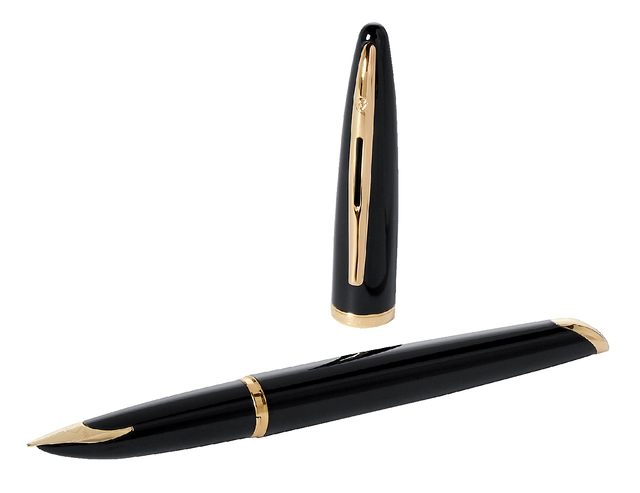 Een Vulpen Waterman Carene Sea black lacquer GT medium koop je bij VHK Kantoorartikelen