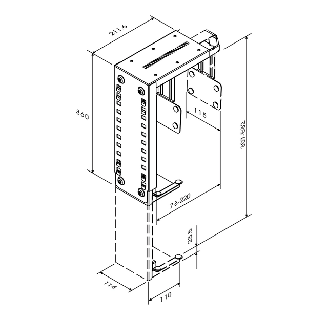 Een CPU houder Neomounts D100 30kg zwart koop je bij VHK Kantoorartikelen