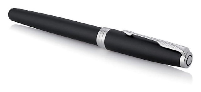 Een Vulpen Parker Sonnet matte black CT fijn koop je bij VHK Kantoorartikelen