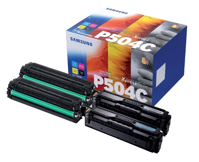 Een Tonercartridge Sam/hp CLT-P504C zwart + kleur koop je bij Hoekmankantoorartikelen.nl