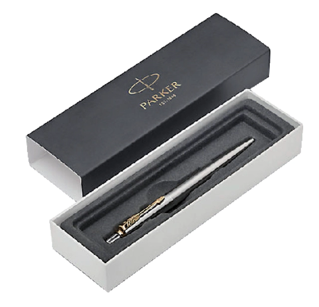 Een Balpen Parker Jotter stainless steel GT medium koop je bij VHK Kantoorartikelen