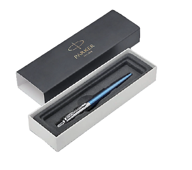 Een Balpen Parker Jotter Waterloo blue CT medium koop je bij VHK Kantoorartikelen