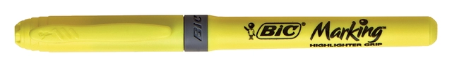 Een Markeerstift Bic brite liner grip geel koop je bij VHK Kantoorartikelen