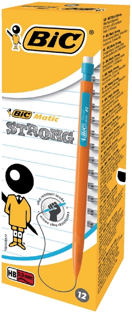 Een Vulpotlood Bic Matic strong HB 0.9mm inclusief stiften koop je bij VHK Kantoorartikelen