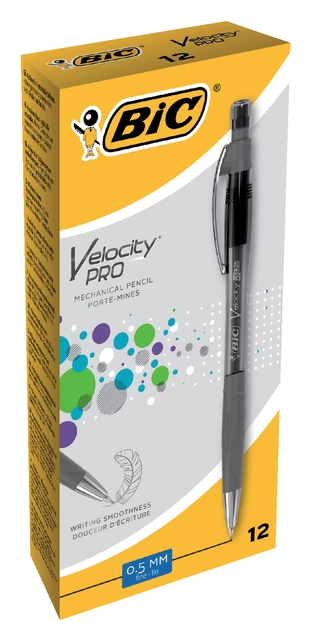 Een Vulpotlood Bic Velocity Pro HB 0.5mm grijs koop je bij VHK Kantoorartikelen