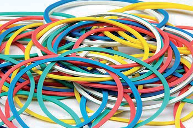 Een Elastiek Standard Rubber Bands 18 50gr 94 stuks assorti koop je bij VHK Kantoorartikelen