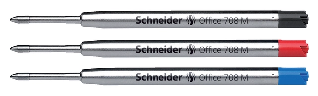 Een Balpenvulling Schneider 7081 Jumbo tbv Parker medium zwart koop je bij Hoekmankantoorartikelen.nl