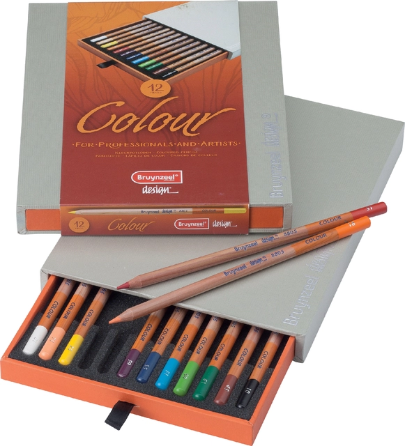 Een Kleurpotloden Bruynzeel Colour box 12stuks assorti koop je bij VHK Kantoorartikelen