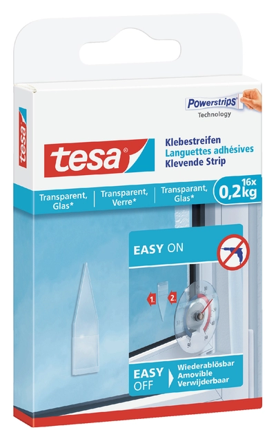 Een Kleefstrips tesa® dubbelzijdig transparant 0,2kg 16 stuks 16 stuks koop je bij Hoekmankantoorartikelen.nl