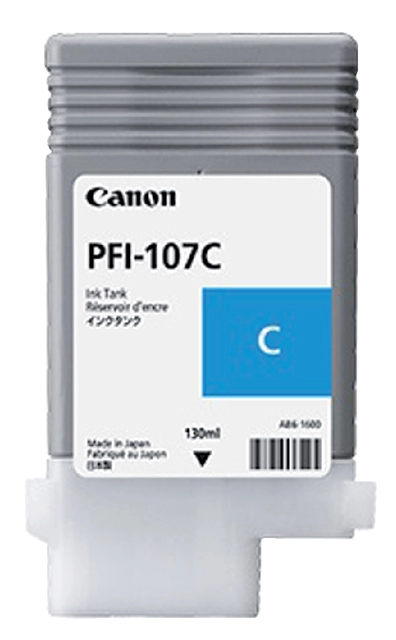 Een Inktcartridge Canon PFI-107 blauw koop je bij VHK Kantoorartikelen