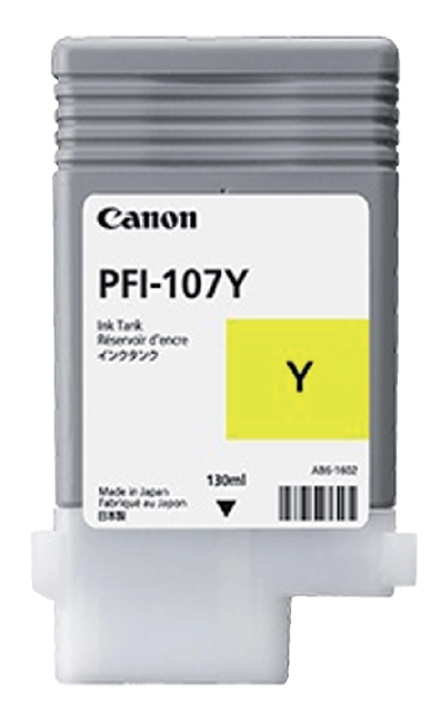 Een Inktcartridge Canon PFI-107 geel koop je bij VHK Kantoorartikelen