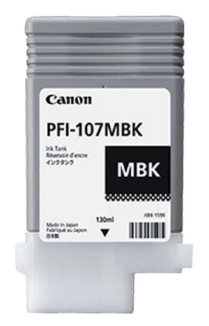 Een Inktcartridge Canon PFI-107 mat zwart koop je bij VHK Kantoorartikelen