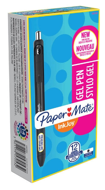 Een Gelschrijver Paper Mate Inkjoy medium zwart koop je bij VHK Kantoorartikelen