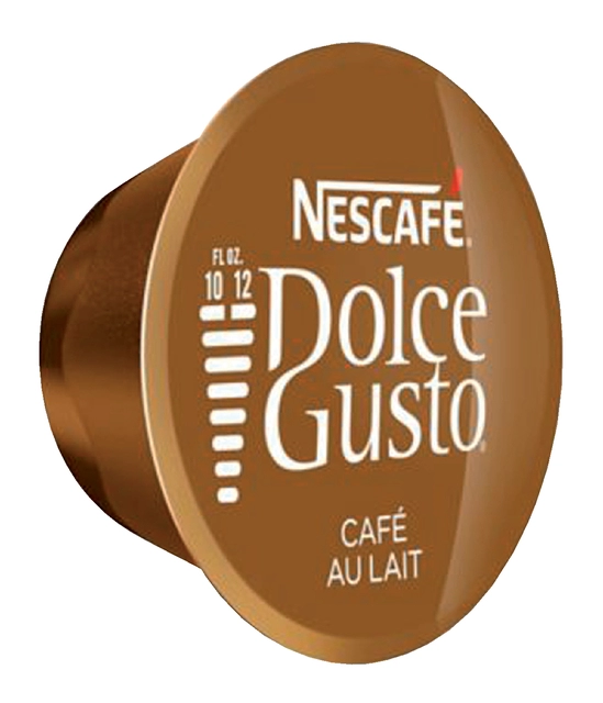 Een Koffiecups Dolce Gusto Cafe au Lait 16 stuks koop je bij VHK Kantoorartikelen