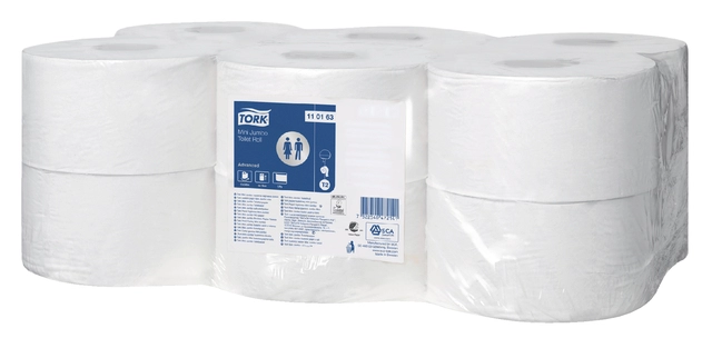 Een Toiletpapier Tork T2 Universal 1-laags 240mtr wit 110163 koop je bij VHK Kantoorartikelen