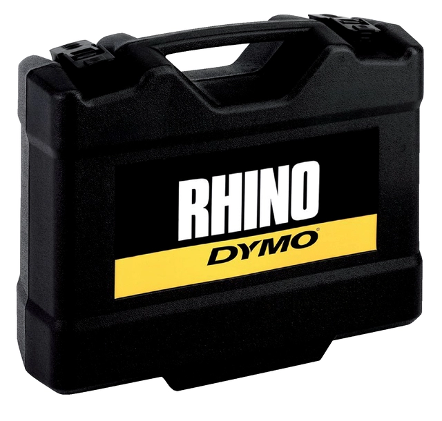 Een Labelprinter Dymo Rhino 5200 industrieel abc 19mm geel in koffer koop je bij VHK Kantoorartikelen